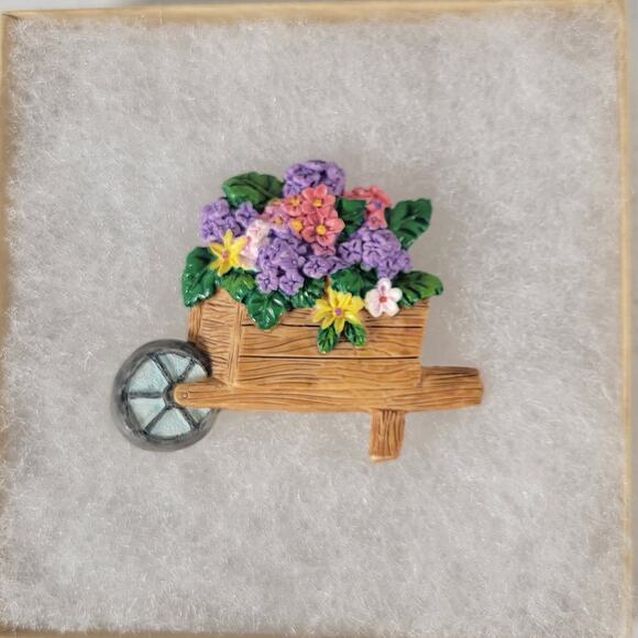 Set of 3 Floral Flowers Gardening Brooches & Pin - Picture 7 of 11